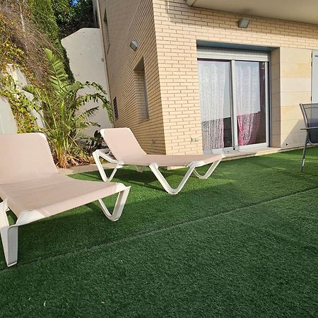 Duplex Moderno 3 Hab Parking, Vistas Al Mar Y Terraza Lägenhet Sitges Exteriör bild