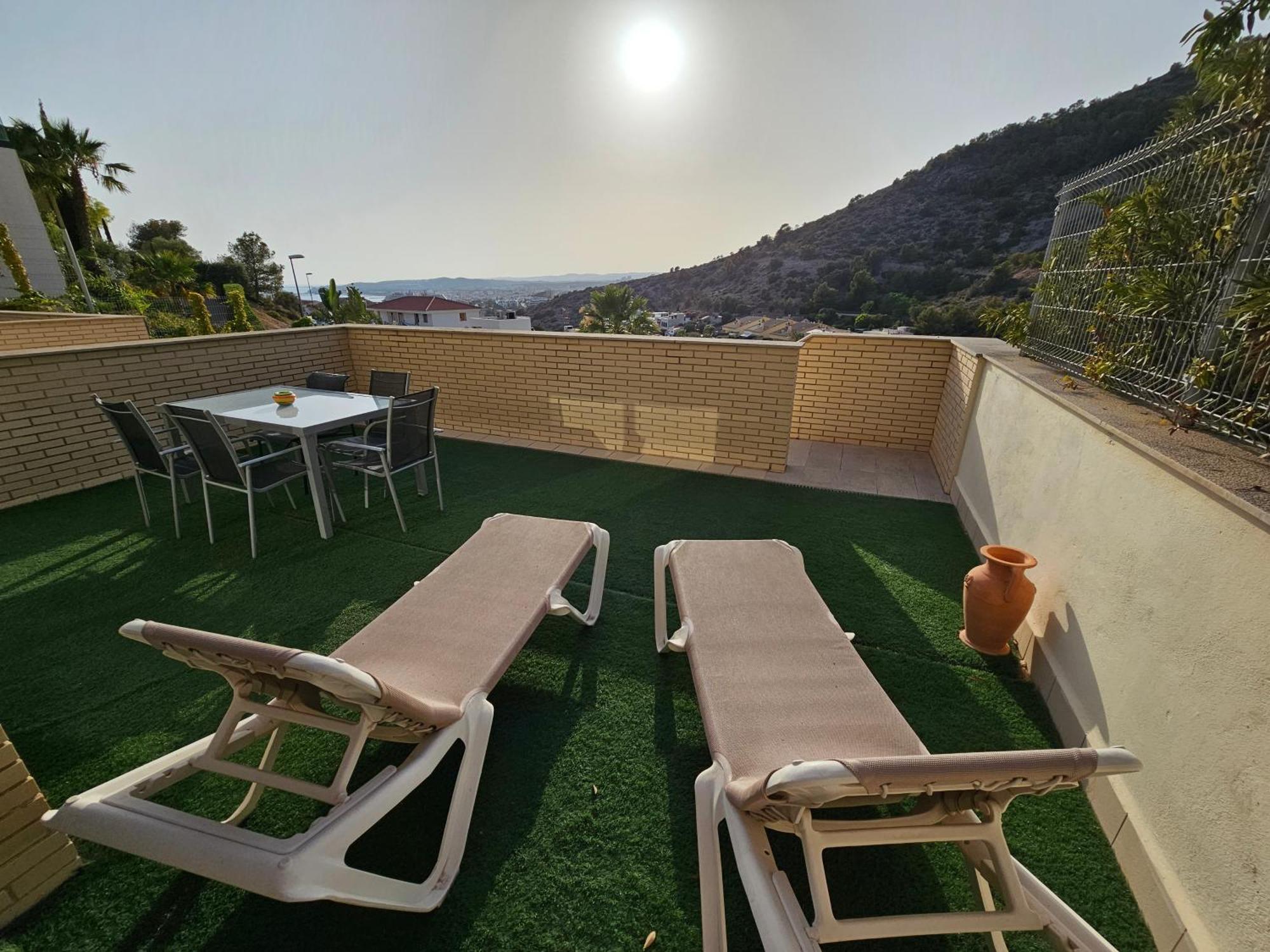 Duplex Moderno 3 Hab Parking, Vistas Al Mar Y Terraza Lägenhet Sitges Exteriör bild